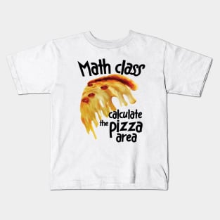 Math Class pizza Kids T-Shirt